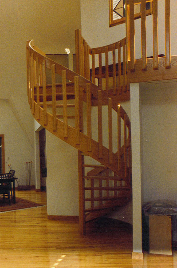 3 contemporary ustom wood spiral staircase 6