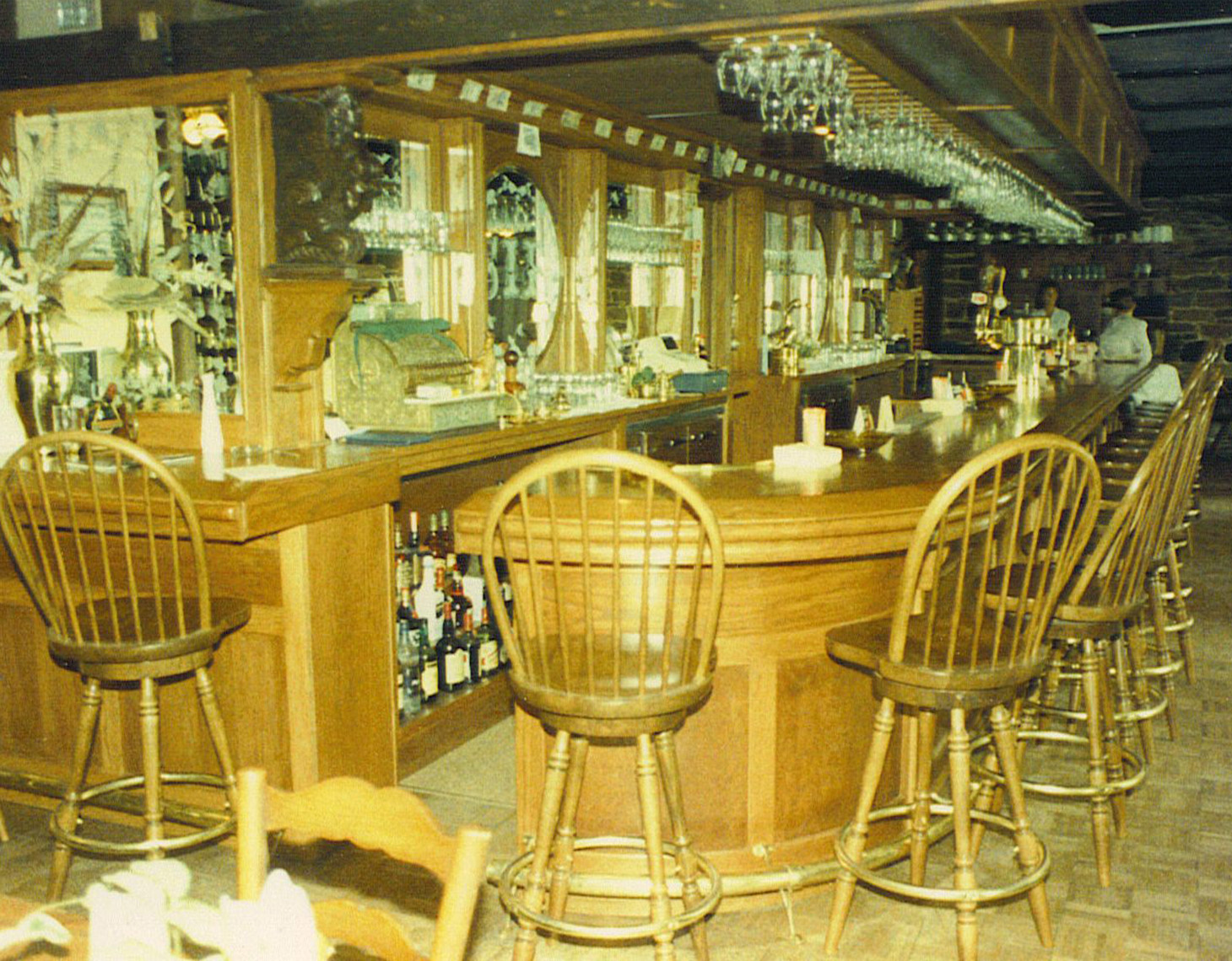 custom cabinets nj-Commercial Restaurant Bar Traditional Oak Bar