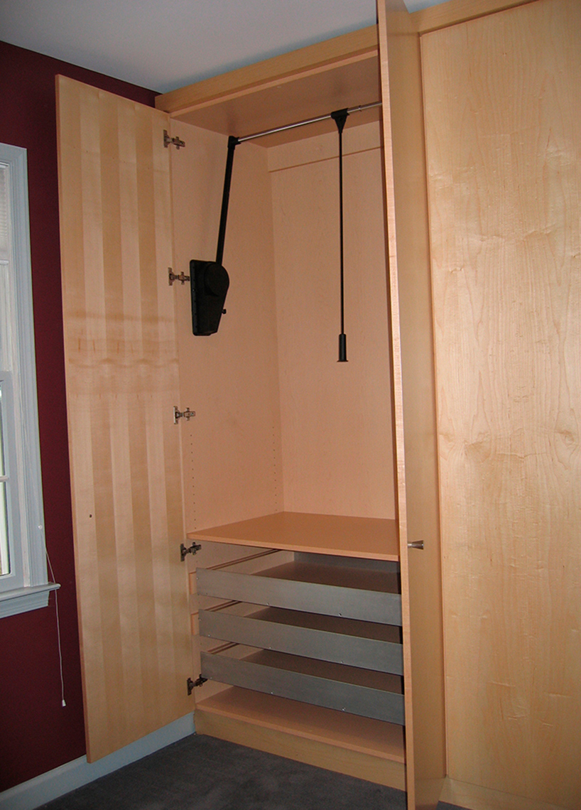 custom cabinets nj- Bedroom Wardrobe Dressing Room Closet Maple