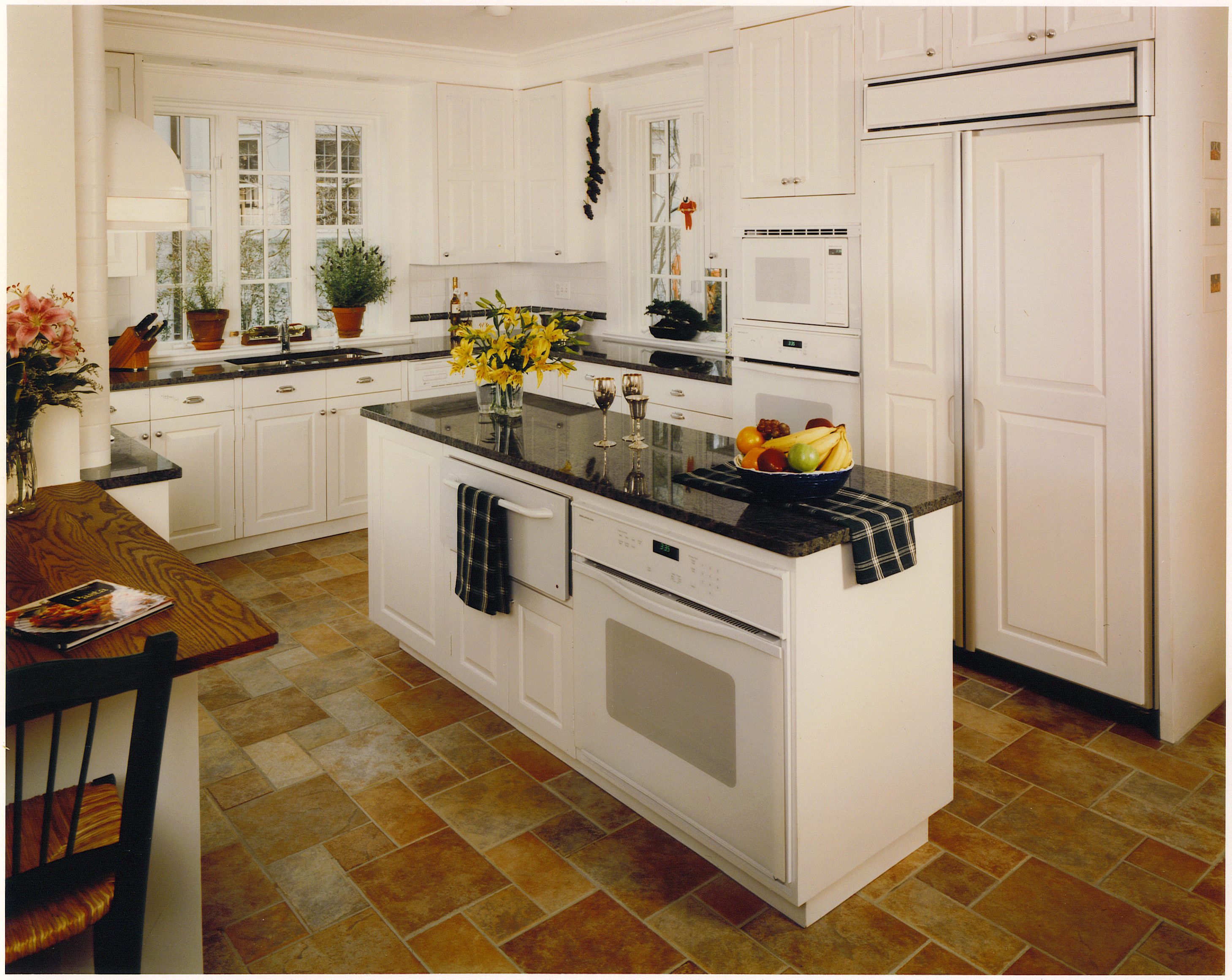 custom kitchen remodels bucks county PA - Traditional Raised Panel Kitchen Painted  White, inset doors