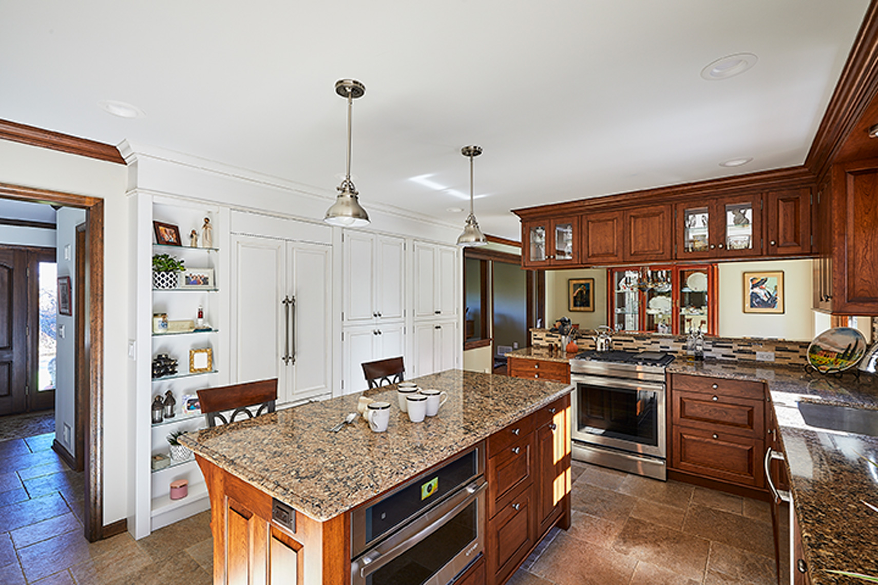 custom kitchen remodels bucks county PA - TraditionalCherryKitchen2