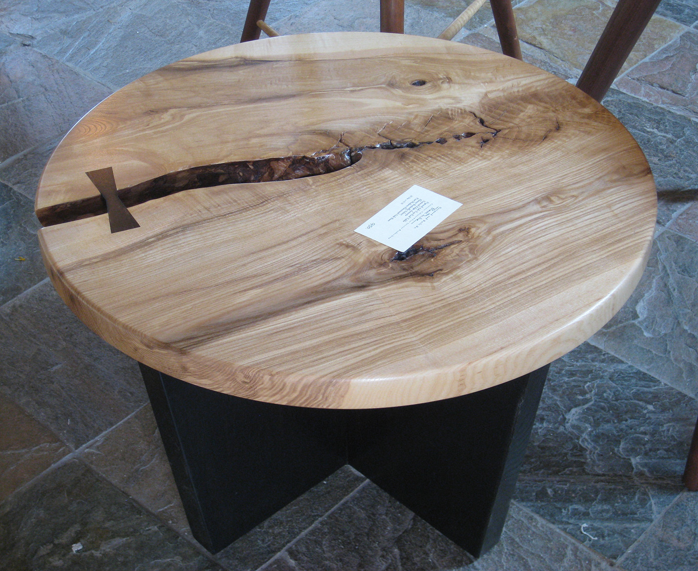 new jersey custom wood furniture-maple live edge, natural edge free form edge, contemporary coffee table