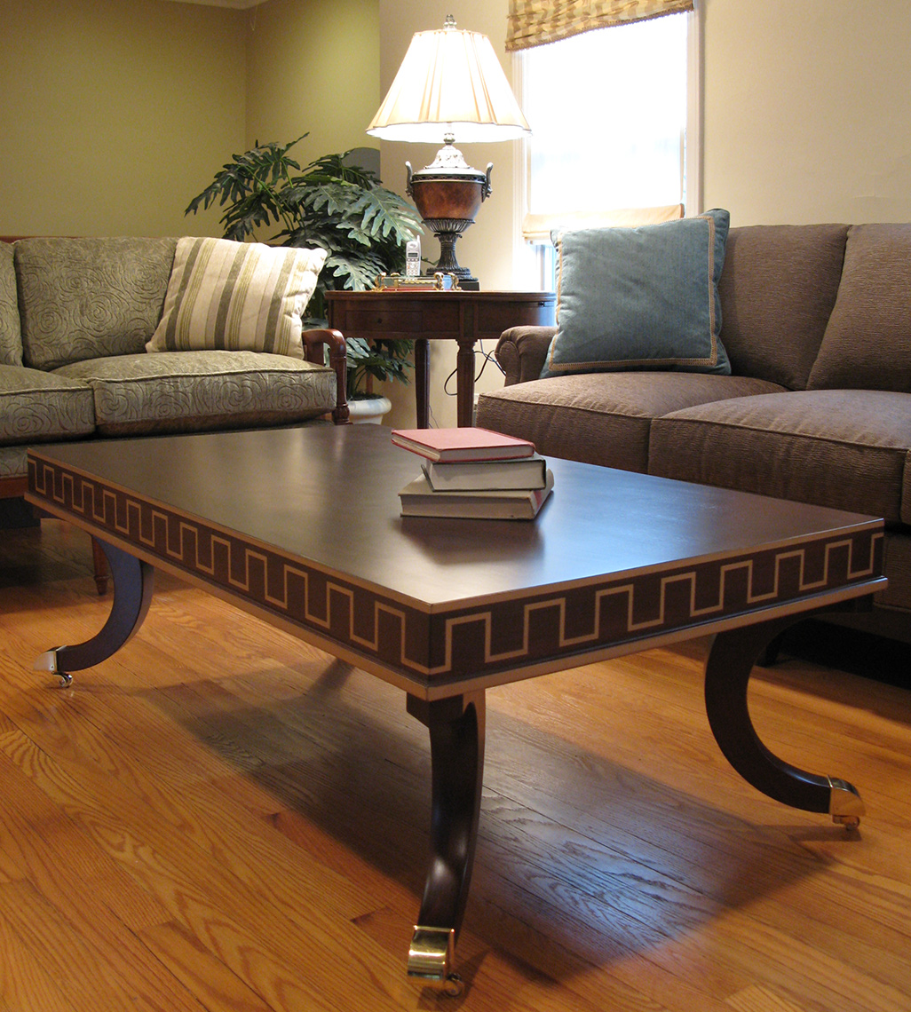 new jersey custom wood furniture-traditional, Clasic-Guilded-Coffee-Table-Custom-Furniture
